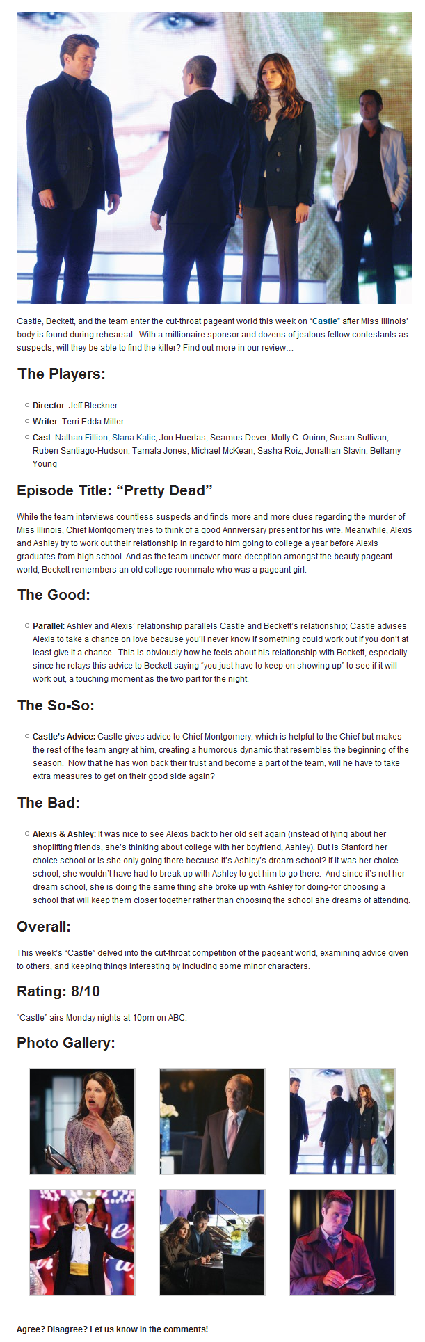 TV Review: Castle: Pretty Dead (3.23)